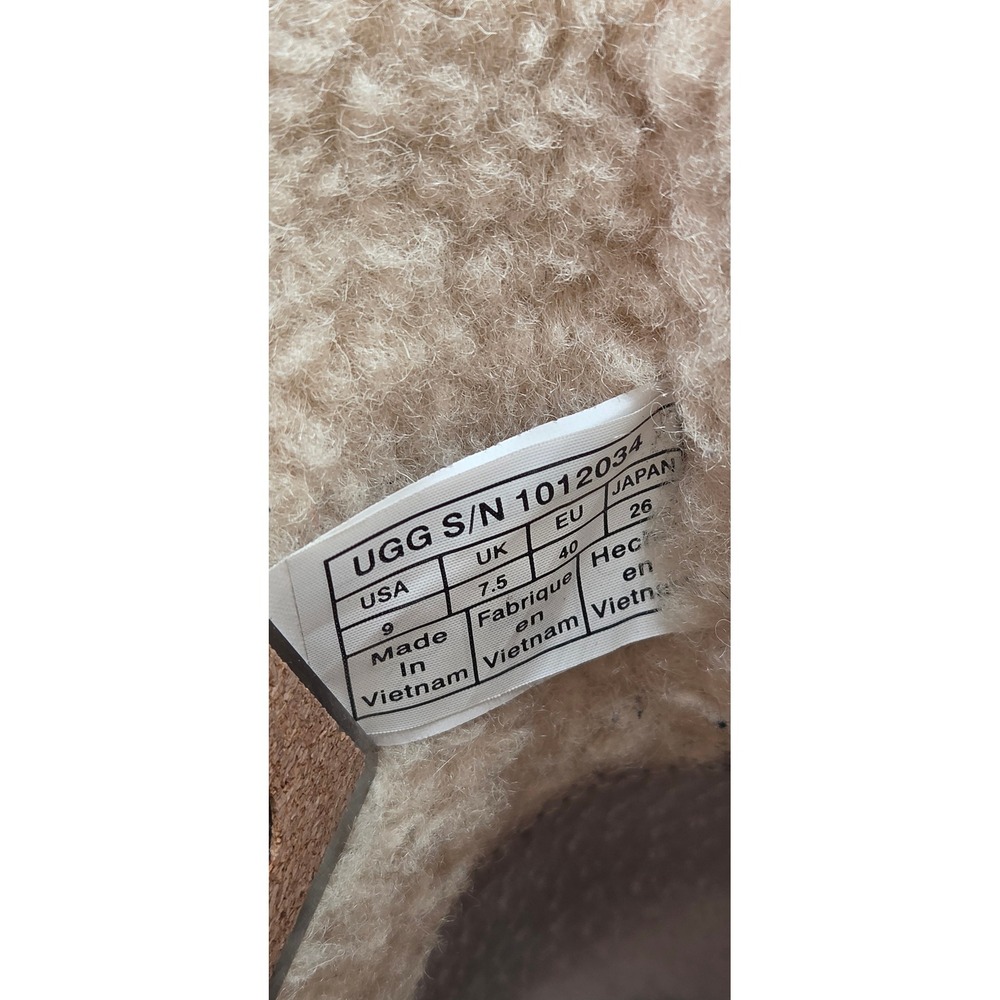 UGG Camren Women Ankle Boots Size 9 Brown Leather Shearling Buckle 1012034 - Picture 8 of 12